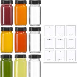 Lot Of 30 Colorful Spice Jars with Labels